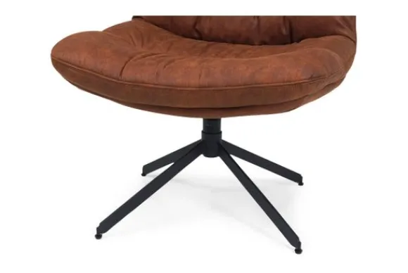 Online Draaistoel cognac Tygo Draaifauteuils