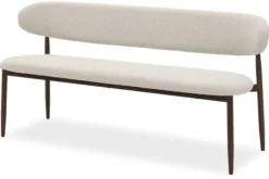 Outlet Eetbank Beige Walnut Kumo Eetbanken