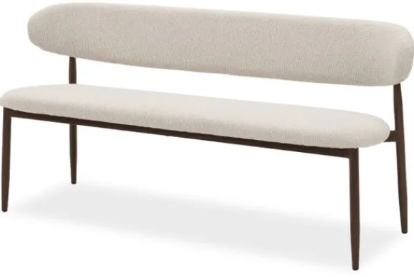 Outlet Eetbank Beige Walnut Kumo Eetbanken
