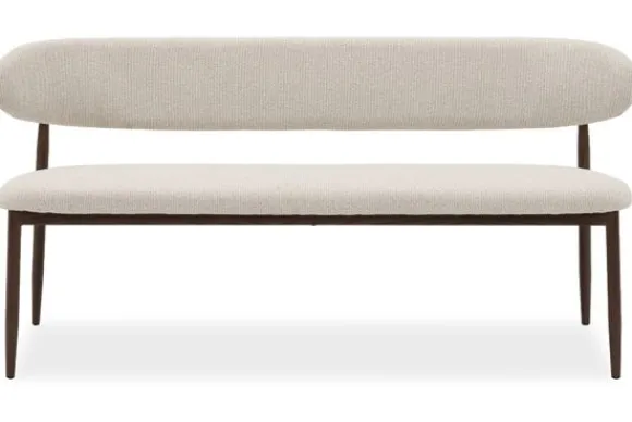 Outlet Eetbank Beige Walnut Kumo Eetbanken