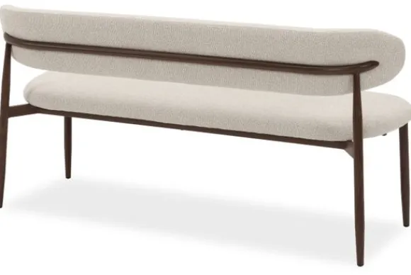 Outlet Eetbank Beige Walnut Kumo Eetbanken