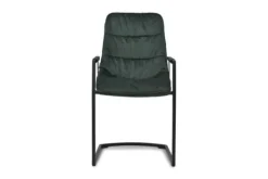 Best Eetkamer fauteuil velvet green Knus Eetkamerstoelen