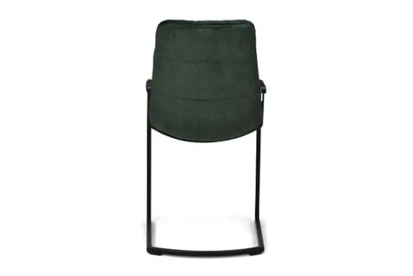 Best Eetkamer fauteuil velvet green Knus Eetkamerstoelen