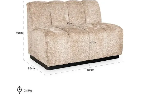 Discount Eetkamerbank 212786 Lovely Beige Hillpark Eetbanken