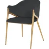 Sale Eetkamerstoel 210827 Antraciet Velvet Gwen Eetkamerstoelen