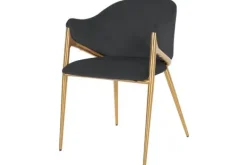 Sale Eetkamerstoel 210827 Antraciet Velvet Gwen Eetkamerstoelen