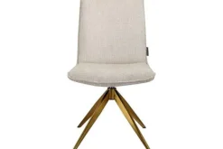 Clearance Eetkamerstoel 212406 Beige Chenille Dakota Eetkamerstoelen