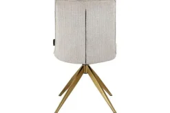 Clearance Eetkamerstoel 212406 Beige Chenille Dakota Eetkamerstoelen