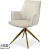 Online Eetkamerstoel 212405 Beige Chenille Dakota Eetkamerstoelen