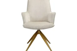 Online Eetkamerstoel 212405 Beige Chenille Dakota Eetkamerstoelen