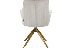 Online Eetkamerstoel 212405 Beige Chenille Dakota Eetkamerstoelen