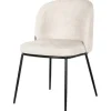 Discount Eetkamerstoel 212339 Beige Chenille Elvi Eetkamerstoelen