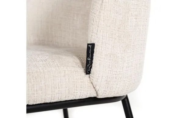 Discount Eetkamerstoel 212339 Beige Chenille Elvi Eetkamerstoelen