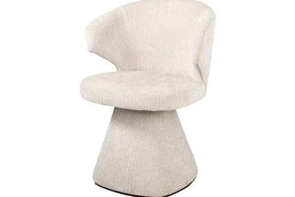 Clearance Eetkamerstoel 212332 Beige Chenille Gatsbi Eetkamerstoelen