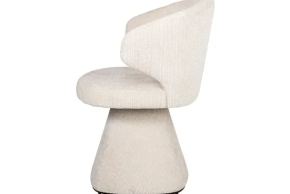 Clearance Eetkamerstoel 212332 Beige Chenille Gatsbi Eetkamerstoelen