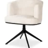 Online Eetkamerstoel 212335 Beige Chenille Cheyenne Eetkamerstoelen