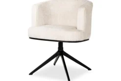 Online Eetkamerstoel 212335 Beige Chenille Cheyenne Eetkamerstoelen