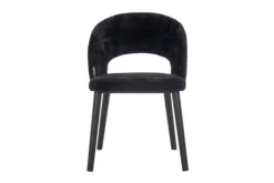 Discount Eetkamerstoel 211067 Black Chenille Savoy Eetkamerstoelen