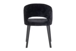 Discount Eetkamerstoel 211067 Black Chenille Savoy Eetkamerstoelen