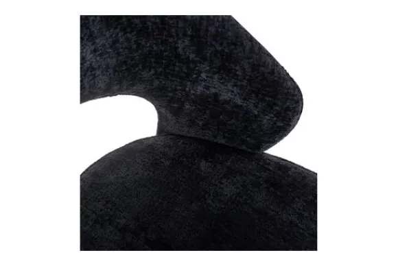 Discount Eetkamerstoel 211067 Black Chenille Savoy Eetkamerstoelen