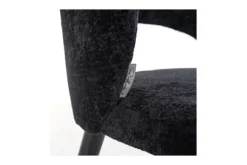 Discount Eetkamerstoel 211067 Black Chenille Savoy Eetkamerstoelen