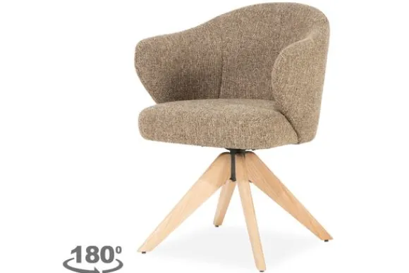 Outlet Eetkamerstoel 96346 bruin Connor Eetkamerstoelen