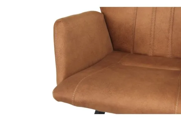 Clearance Eetkamerstoel - cognac Ozark Eetkamerstoelen