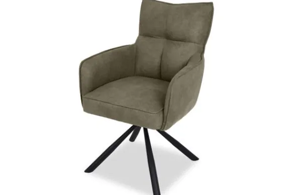 Outlet Eetkamerstoel - cowboy 411 olijf Lorena Eetkamerstoelen