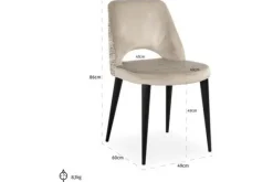 Best Eetkamerstoel 212342 FR Trendy Nature Tabitha Eetkamerstoelen