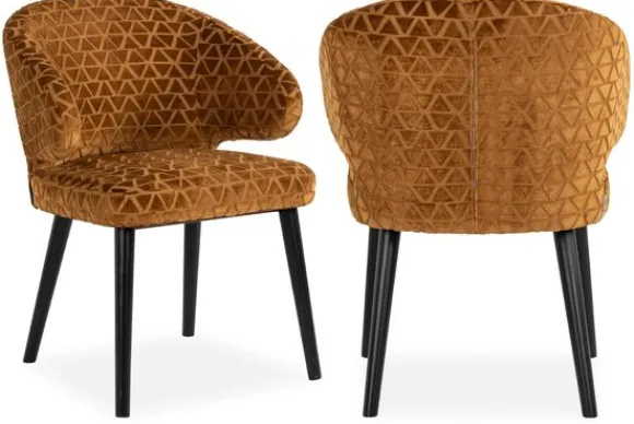 Outlet Eetkamerstoel 212795 Gold Triangle Indigo Eetkamerstoelen