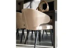 Online Eetkamerstoel 210466 Khaki Velvet Indigo Eetkamerstoelen