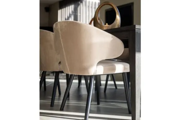 Online Eetkamerstoel 210466 Khaki Velvet Indigo Eetkamerstoelen