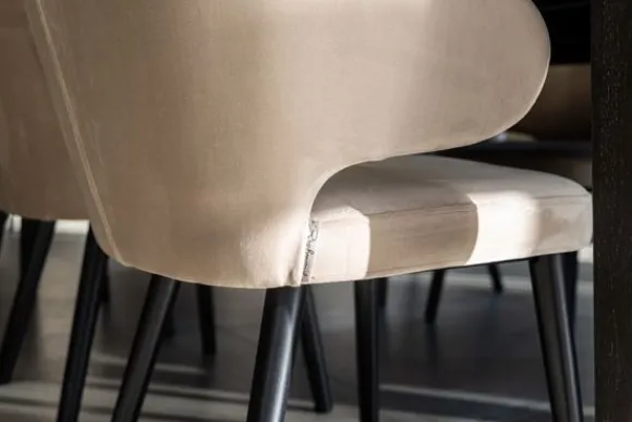 Online Eetkamerstoel 210466 Khaki Velvet Indigo Eetkamerstoelen