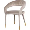 Eetkamerstoel 210753 Khaki Velvet Gia Eetkamerstoelen