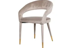 Eetkamerstoel 210753 Khaki Velvet Gia Eetkamerstoelen