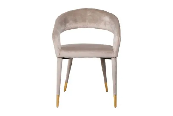 Eetkamerstoel 210753 Khaki Velvet Gia Eetkamerstoelen