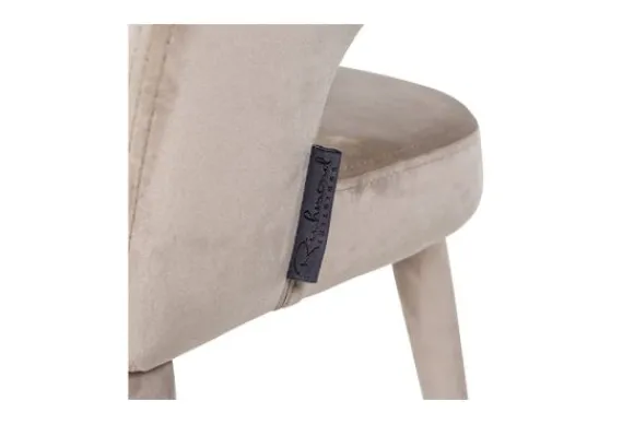 Eetkamerstoel 210753 Khaki Velvet Gia Eetkamerstoelen