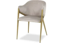 Discount Eetkamerstoel 210828 Khaki Velvet Gwen Eetkamerstoelen