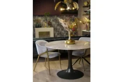 Discount Eetkamerstoel 210828 Khaki Velvet Gwen Eetkamerstoelen