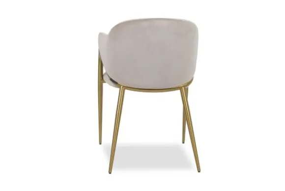 Discount Eetkamerstoel 210828 Khaki Velvet Gwen Eetkamerstoelen
