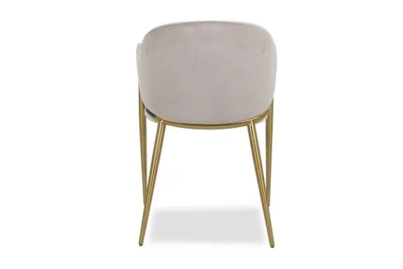 Discount Eetkamerstoel 210828 Khaki Velvet Gwen Eetkamerstoelen