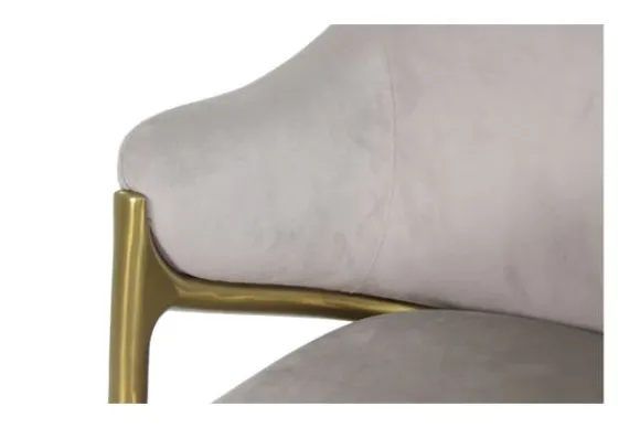 Discount Eetkamerstoel 210828 Khaki Velvet Gwen Eetkamerstoelen