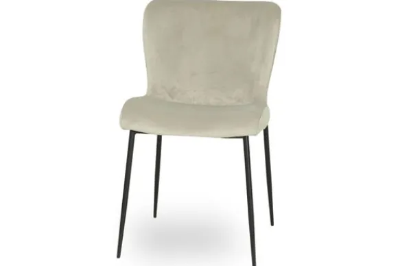 Sale Eetkamerstoel 210833 Khaki Velvet FR Darby Eetkamerstoelen