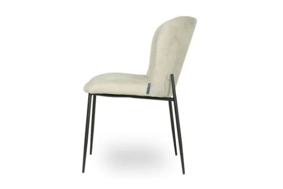 Sale Eetkamerstoel 210833 Khaki Velvet FR Darby Eetkamerstoelen