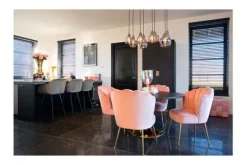 Online Eetkamerstoel 210178 Khaki Velvet Pippa Eetkamerstoelen