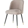 Clearance Eetkamerstoel 210854 Khaki Velvet Alicia Eetkamerstoelen