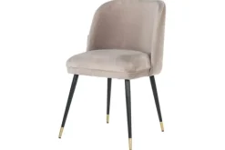 Clearance Eetkamerstoel 210854 Khaki Velvet Alicia Eetkamerstoelen