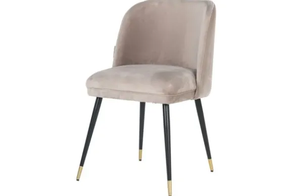 Clearance Eetkamerstoel 210854 Khaki Velvet Alicia Eetkamerstoelen