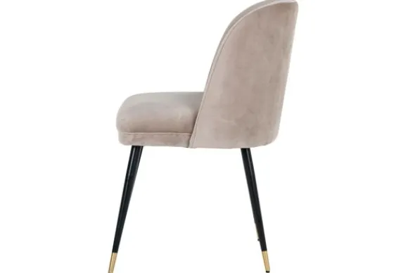 Clearance Eetkamerstoel 210854 Khaki Velvet Alicia Eetkamerstoelen