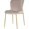 Discount Eetkamerstoel 210832 Khaki Velvet Odessa Eetkamerstoelen
